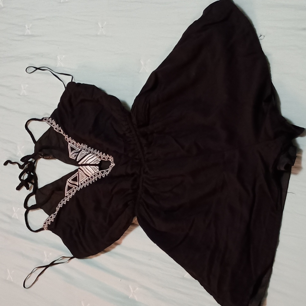 Double Zero Romper black and white size small